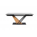 Стол обеденный SIGNAL GENESIS белый/дуб 180-240/90